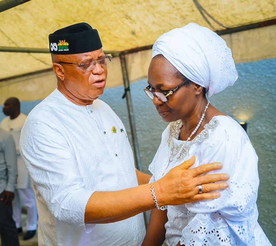 Gov Eno Urges Stronger Family Bonds at Uncle’s Funeral in Lagos