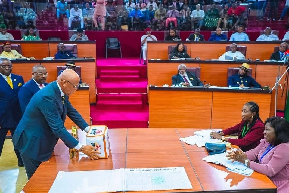 Gov Umo Eno Presents N1.3 Trillion 2026 Budget Estimates to AKHA